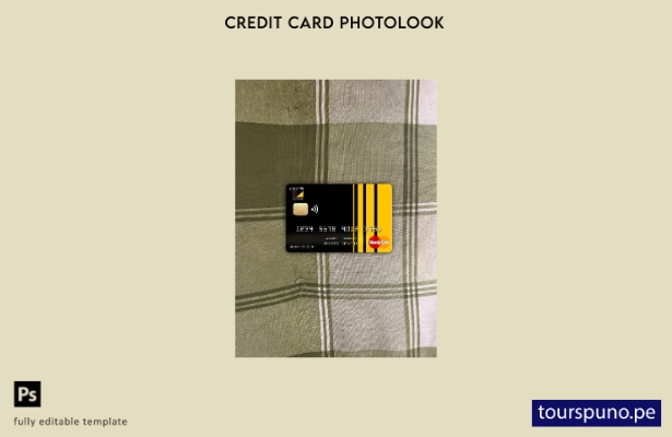listo para imprimir Chad Commercial Bank Tchad mastercard photolook plantilla fr